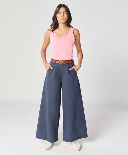 Peach Pink Rib Cami Top